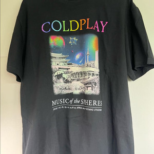 콜드 플레이 티셔츠 08 XL 판매 합니다