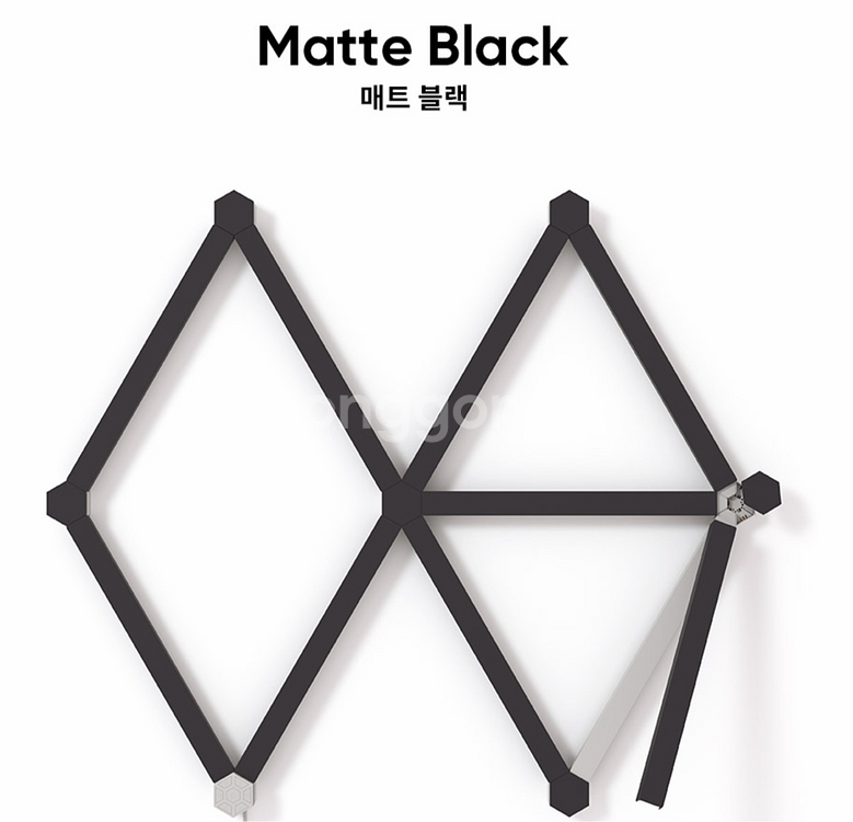 나노리프 라인 Nanoleaf line 조명 lines 블랙 스킨--3