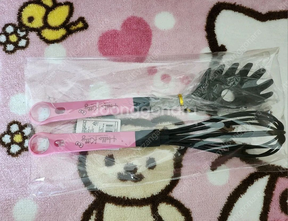 일괄)고전키티 조리도구 거품기+ 면국자 일괄--0