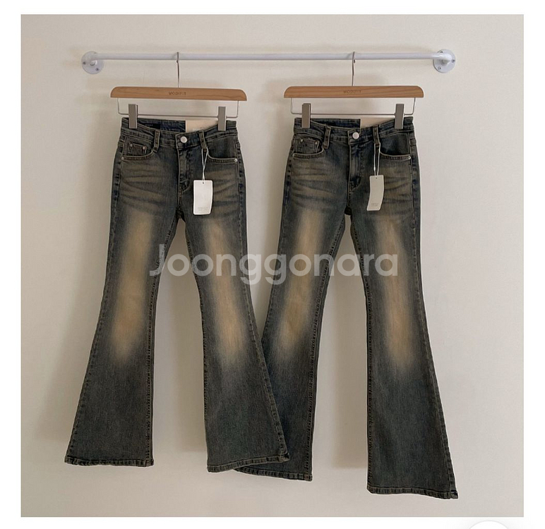 에이블리 모디핏 부츠컷 로우라이즈 데님 S--1