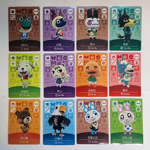 정품 동물의숲 3탄 아미보카드 판매합니다(쭈니.리처드.프랑소와.크리스틴.메이첼.바닐라.로보~) 이미지