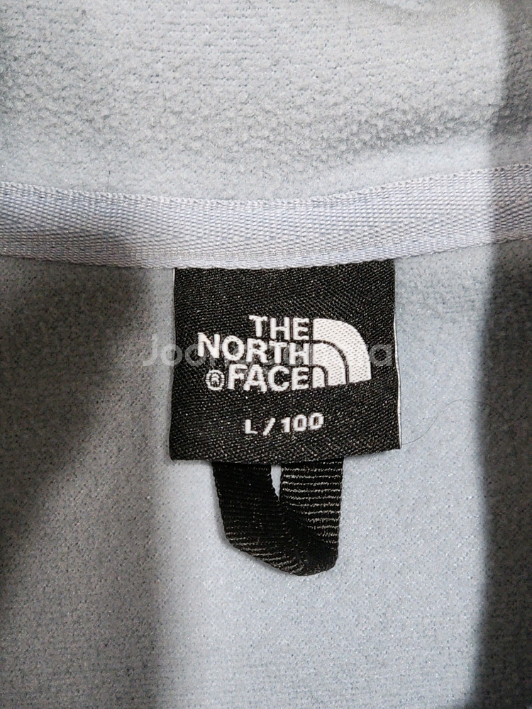 (L) 노스페이스 플리스 점퍼 하늘색 뽀글이 후리스 후드자켓--2