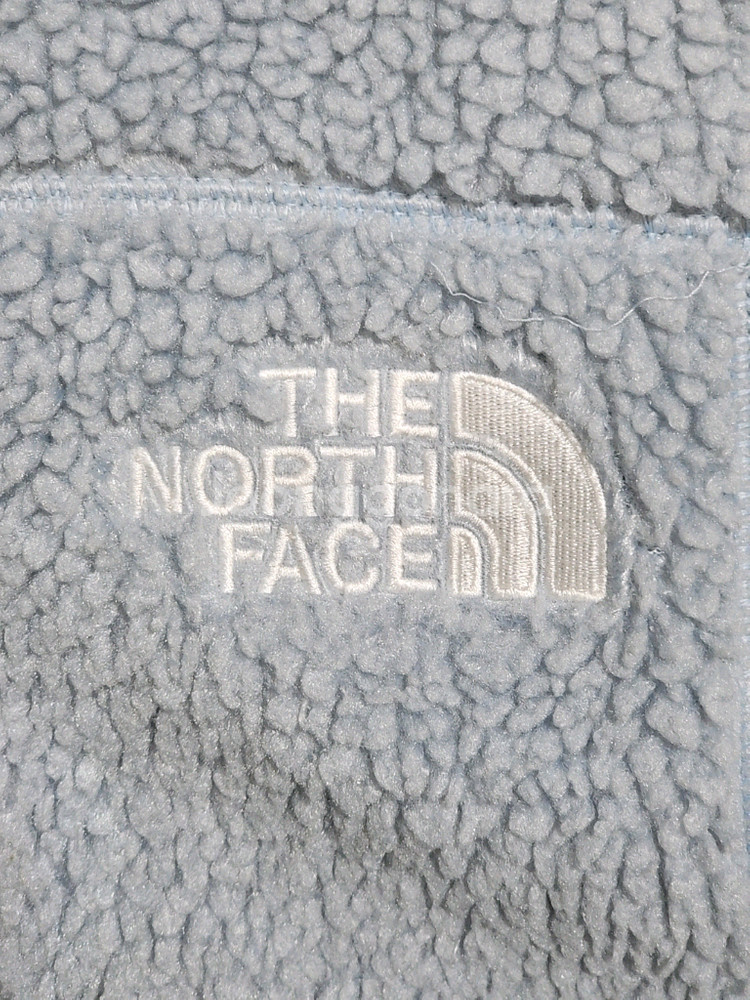 (L) 노스페이스 플리스 점퍼 하늘색 뽀글이 후리스 후드자켓--3