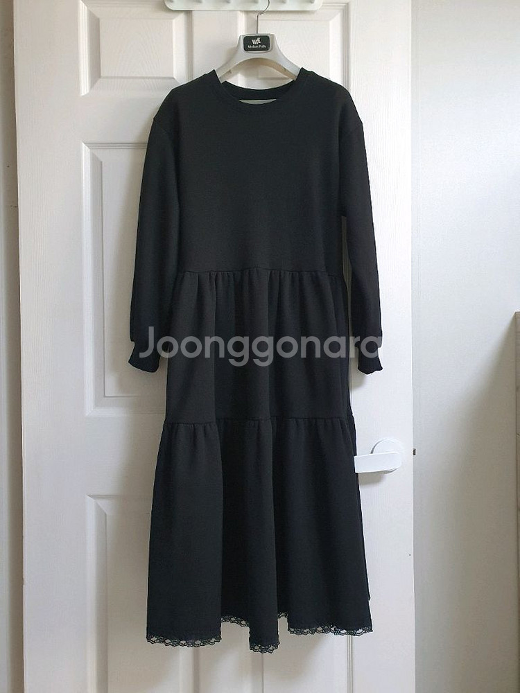 *상태좋음) 오버핏 기모 롱원피스 66~99--0