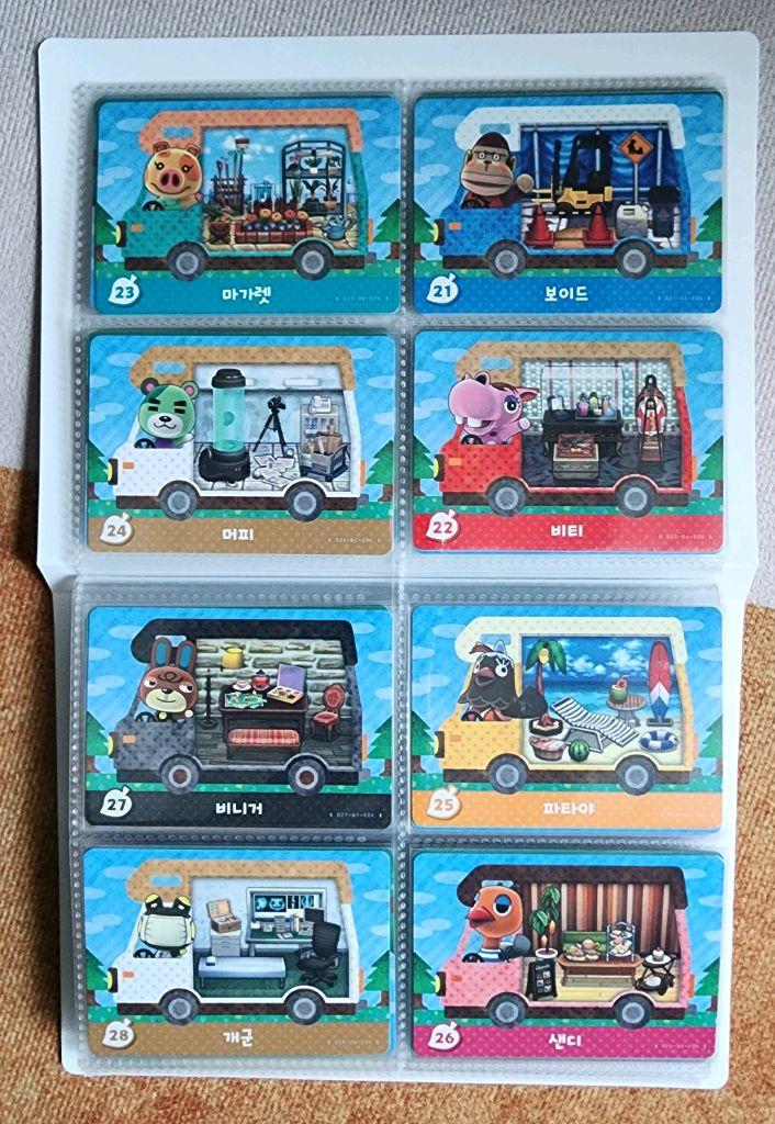 정품 동물의숲 캠핑카 아미보카드 판매합니다(케첩.아잠만.켄.머피.메이.호떡~) 이미지