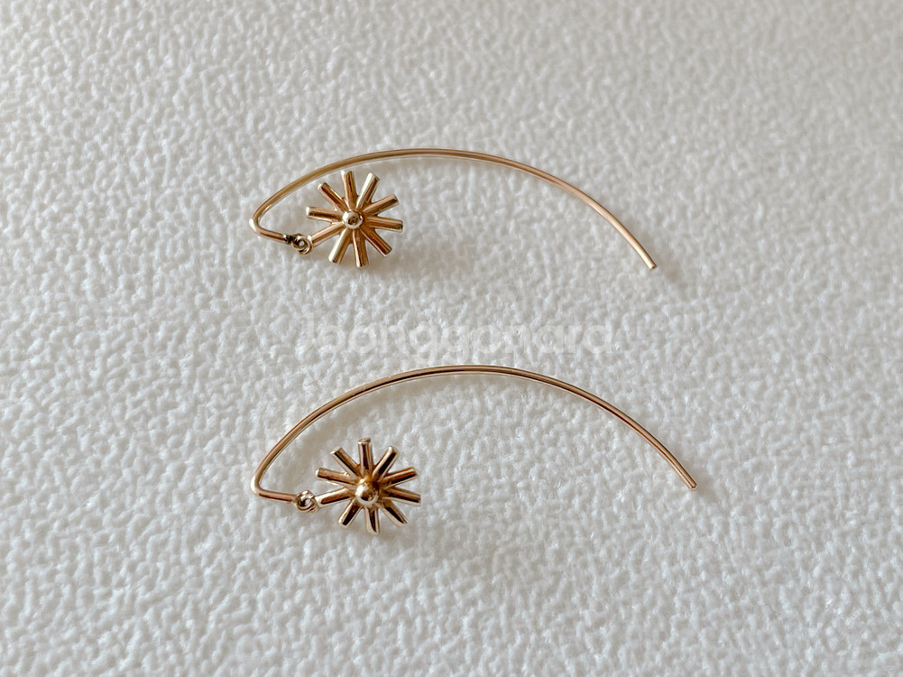 제이에스티나 헬리오 14k 옐로우골드 귀걸이--0