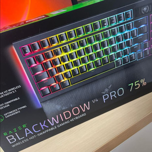 레이저 블랙widow V4 Pro 75% 키보드