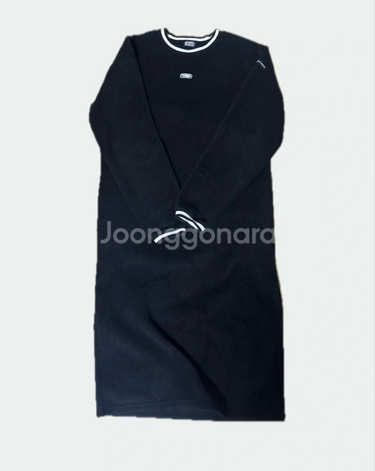 CTBRZ 시티브리즈 블랙 롱 기모원피스 M--0