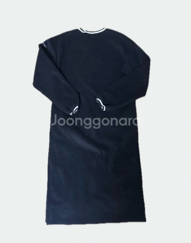 CTBRZ 시티브리즈 블랙 롱 기모원피스 M--1