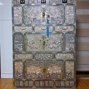 이조자개삼층장 자개장