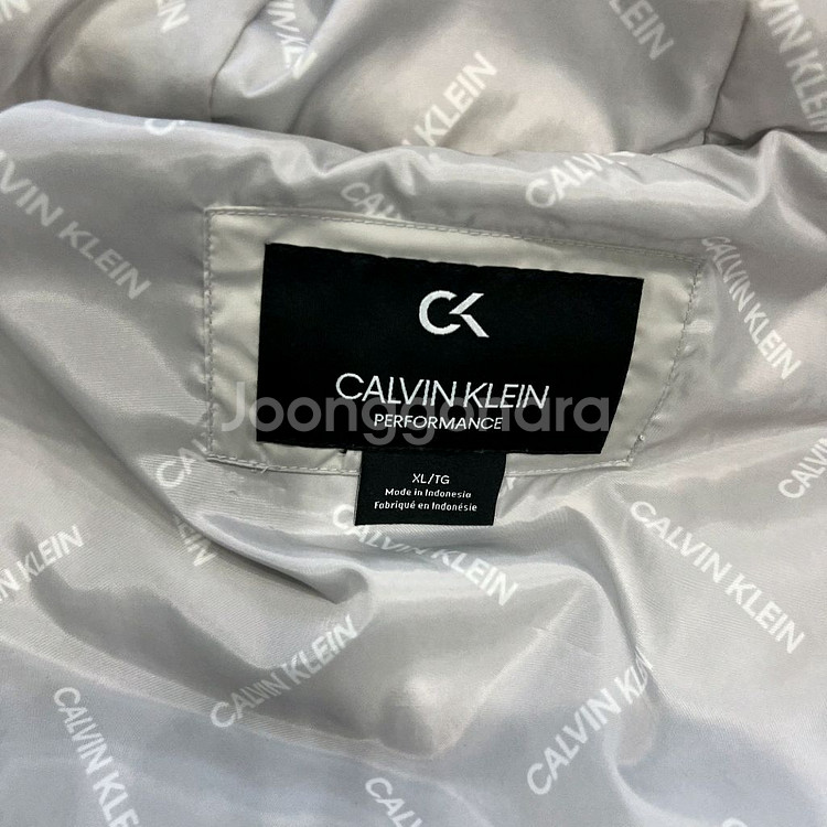 XL) 캘빈클라인 구스다운 패딩점퍼 거위털 패딩--4