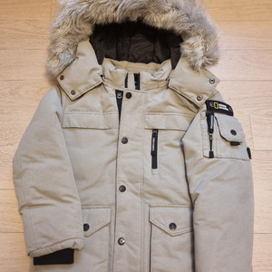 내셔널지오그래픽 아동 패딩점퍼 120 오리털 잠바 (탑텐 뽀글이점퍼 드림)