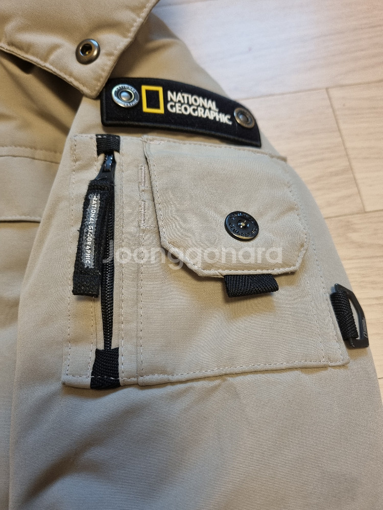 내셔널지오그래픽 아동 패딩점퍼 120 오리털 잠바 (탑텐 뽀글이점퍼 드림)--1