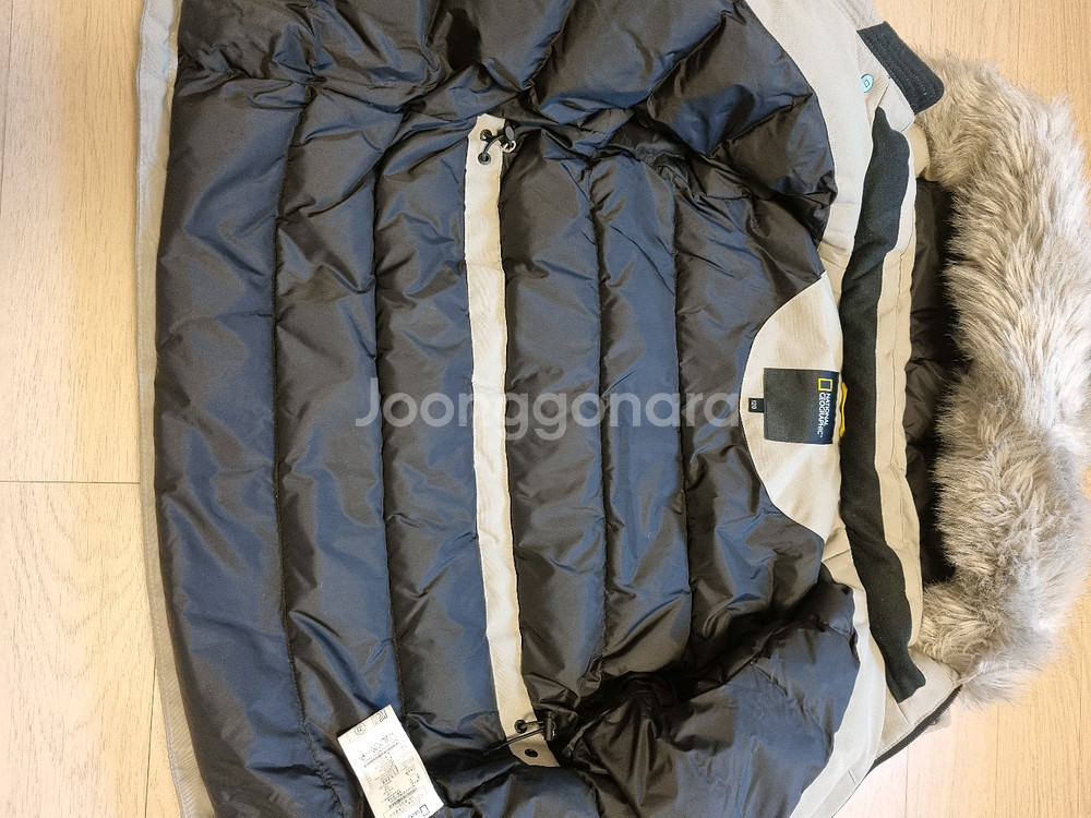 내셔널지오그래픽 아동 패딩점퍼 120 오리털 잠바 (탑텐 뽀글이점퍼 드림)--2