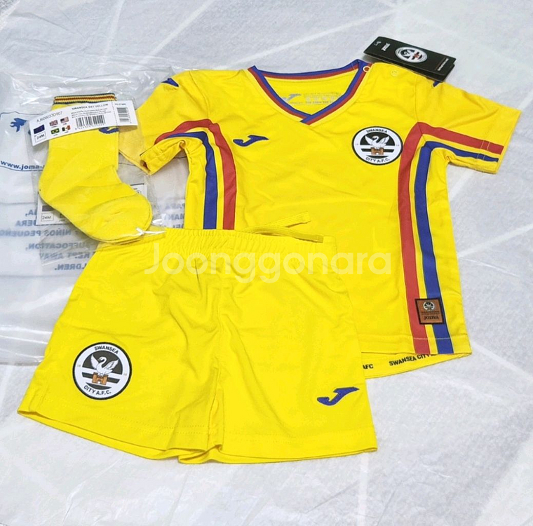 2세/스완지시티 아기 GK 축구 유니폼 아기옷 엄지성--1