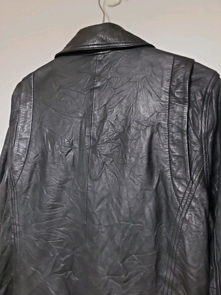 새상품급 쟈딕엔볼테르 크링클 양가죽 자켓--5