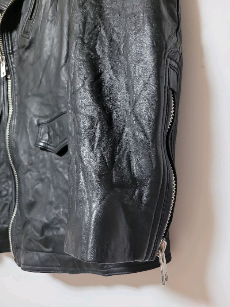 새상품급 쟈딕엔볼테르 크링클 양가죽 자켓--6