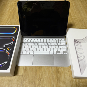 ss급 아이패드프로 m4 11인치 256 셀룰러 애케플 실버 + 매직키보드