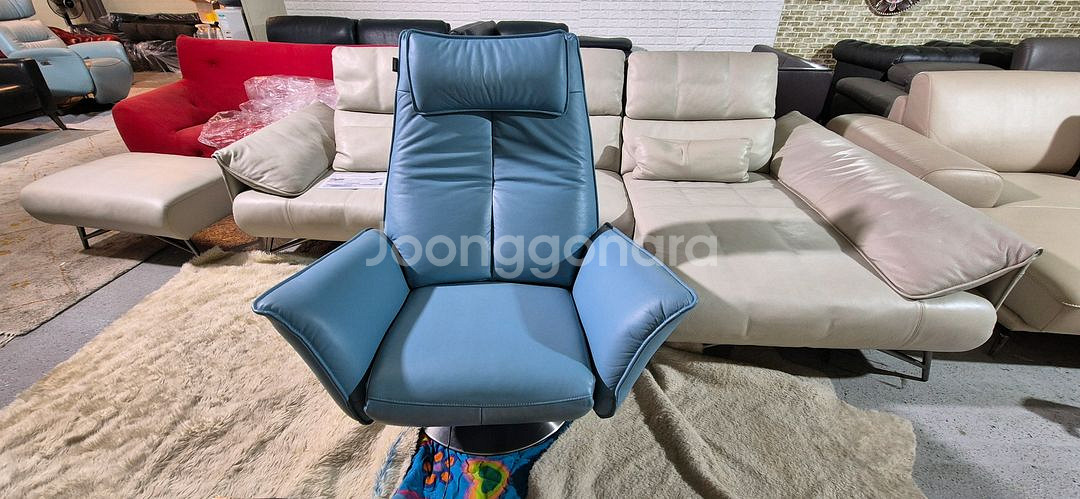 UND 천연가죽 1인 전동 리클라이너 소파쇼파 서울경기근거리 무료배송--0