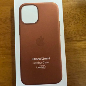 (정품)아이폰12미니 가죽케이스 새들브라운