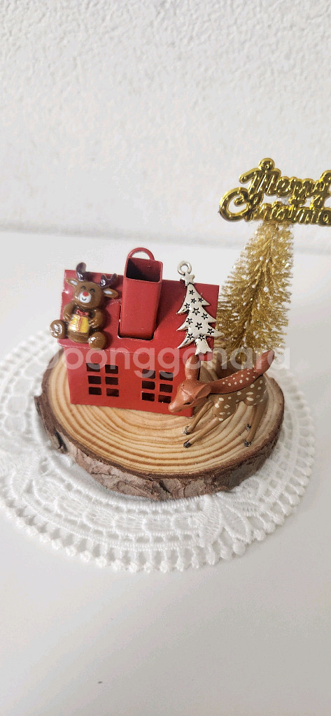 새상품)철제하우스 미니트리 사슴 인테리어소품--1