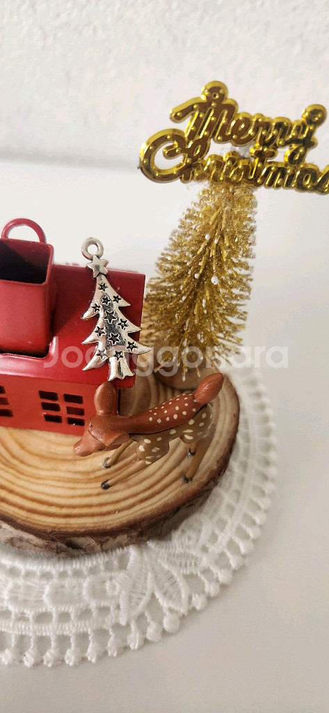 새상품)철제하우스 미니트리 사슴 인테리어소품--2