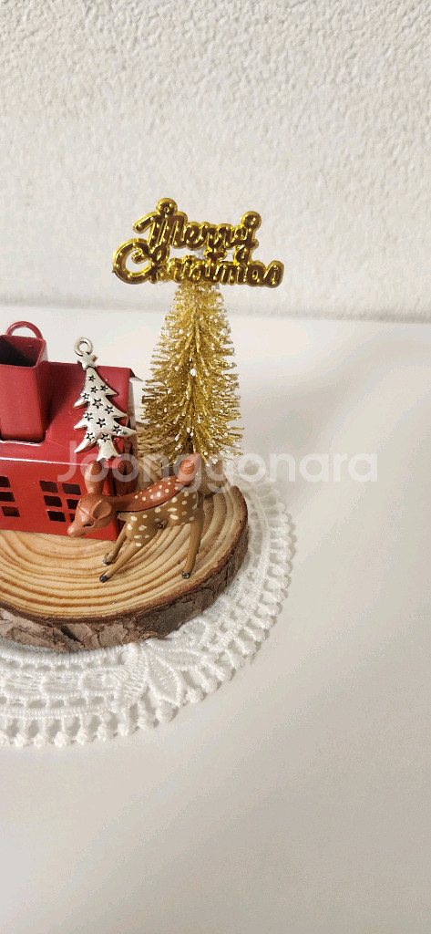 새상품)철제하우스 미니트리 사슴 인테리어소품--3