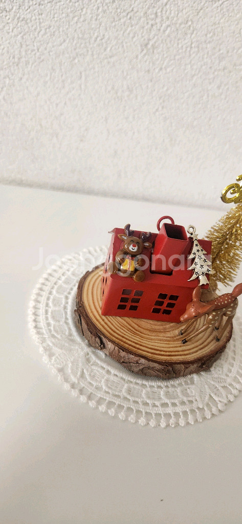 새상품)철제하우스 미니트리 사슴 인테리어소품--4