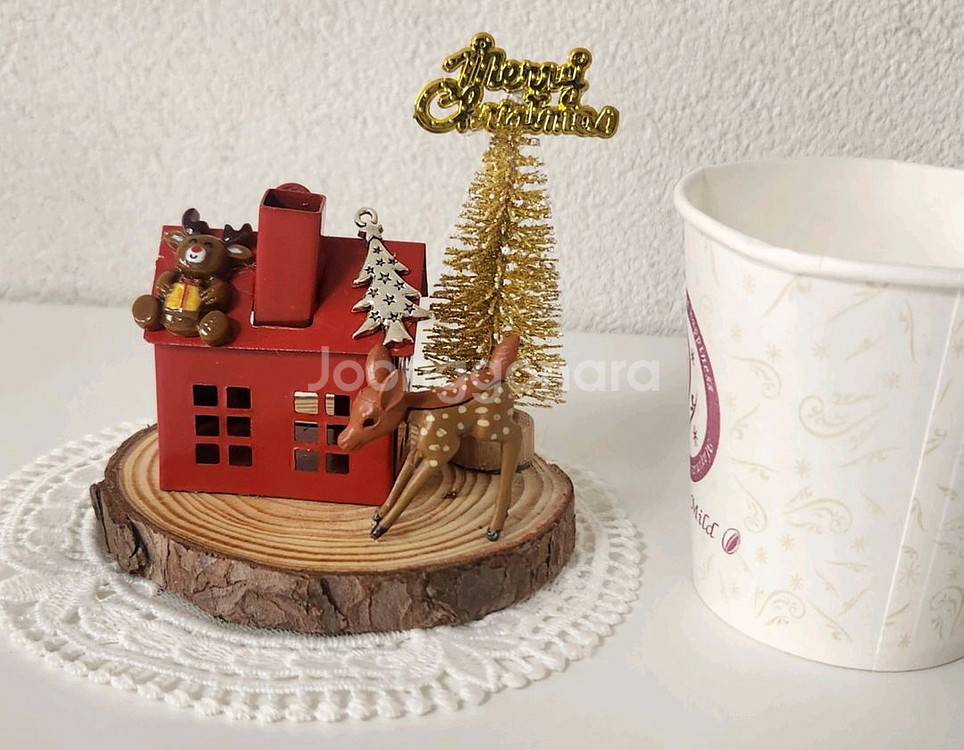 새상품)철제하우스 미니트리 사슴 인테리어소품--5