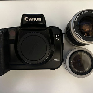 캐논 EOS 5 필름카메라 + 렌즈 2개 세트
