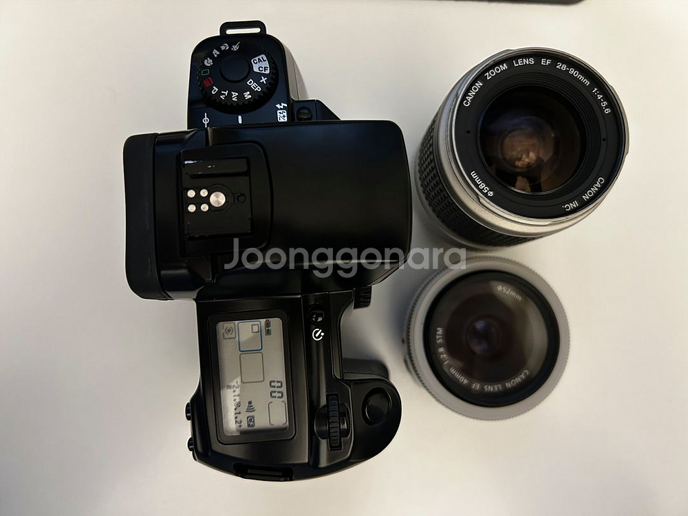 캐논 EOS 5 필름카메라 + 렌즈 2개 세트--1