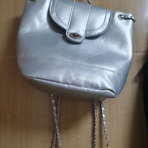 (미착용) 실버체인 미니백팩