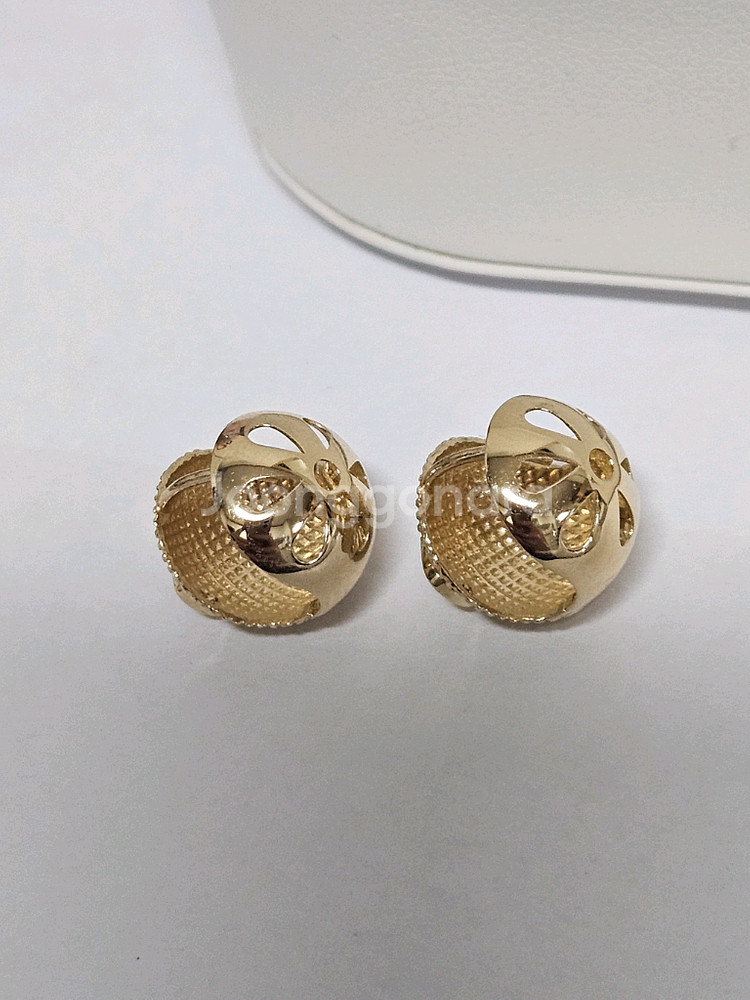 14k 콩 귀걸이 새상품--1