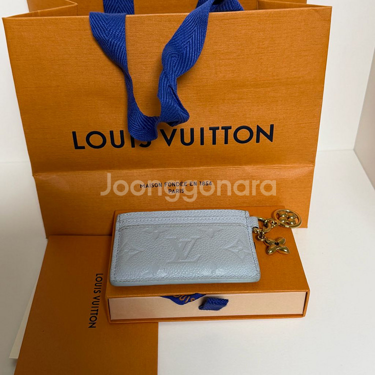 루이비통 참 카드홀더 스카이블루 m83585--0