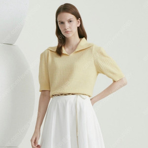 타임 time 볼륨 슬리브 니트 프리사이즈 정품