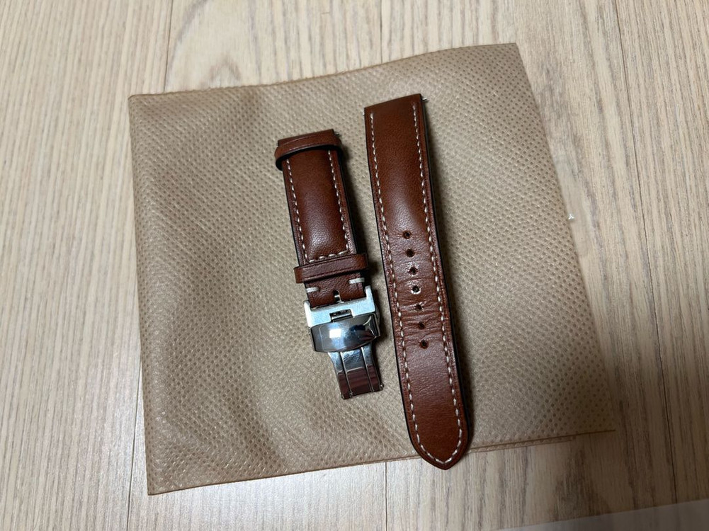 OAS 오에이에스 이탈리안 패딩 워치 레더 가죽 밴드 스트랩 시계줄 이미지