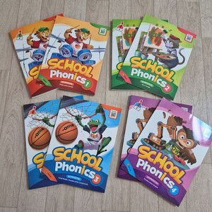 School Phonics 스쿨파닉스 본책+워크북. 1~4권. 세이펜 가능