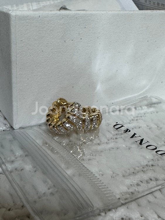 도나앤디 니스 14K 골드 다이아몬드 이터너티 귀걸이 (m사이즈)--0