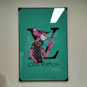 핑크팬더 루이비통 디즈니 피규어 대형 그림액지 그림 액자 팝아트 인테리어소품 명품그림 명품액자 꽃 그램액자