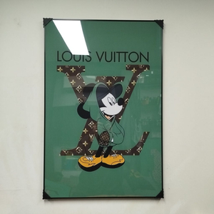 미키마우스 디즈니 루이비통 로고 대형 그림액지 그림 액자 팝아트 인테리어소품 명품그림 명품액자 꽃 그램액자