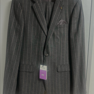 버튼 런던 스트라이프 정장 세트