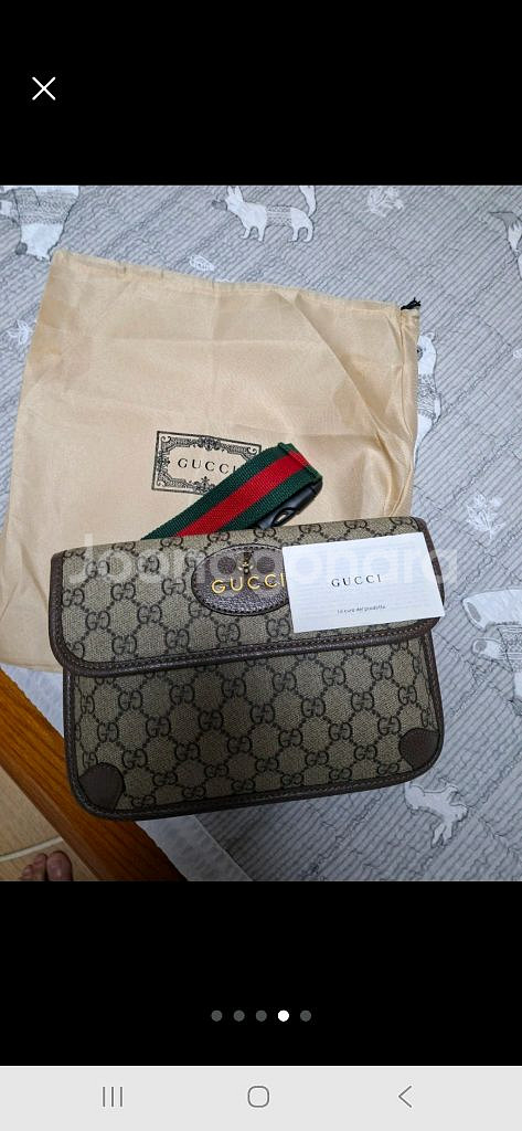 구찌 GG 캔버스 허리 크로스백 새제품 급매--0