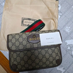 구찌 GG 캔버스 허리 크로스백 새제품 급매