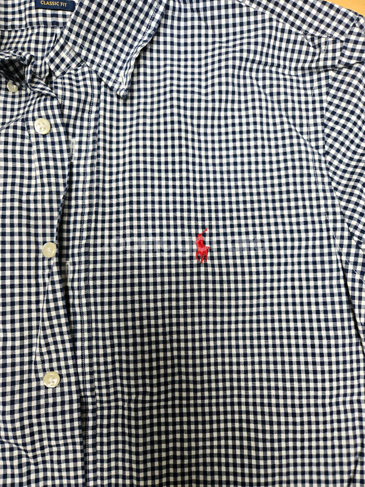 폴로 랄프로렌 깅엄 체크 셔츠 M--1