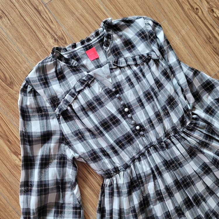 (새상품)에보원피스,빅사이즈원피스,임산부원피스,광폭원피스,체크원피스 이미지