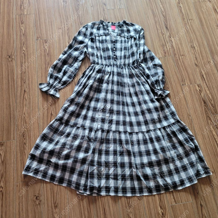 (새상품)에보원피스,빅사이즈원피스,임산부원피스,광폭원피스,체크원피스 이미지