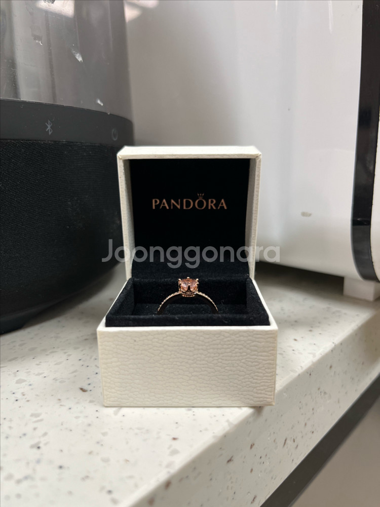 판도라 스파클링 크라운 반지--1