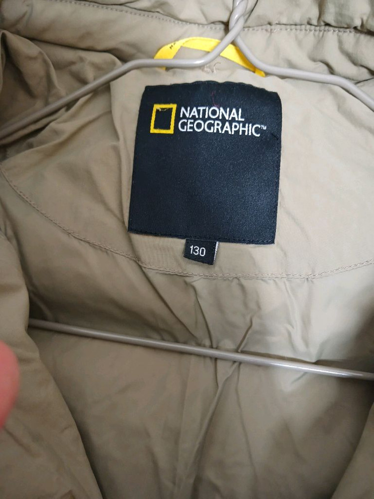 네셔널지오그래픽 키즈 숏패딩 다운점퍼 사이즈 130 이미지