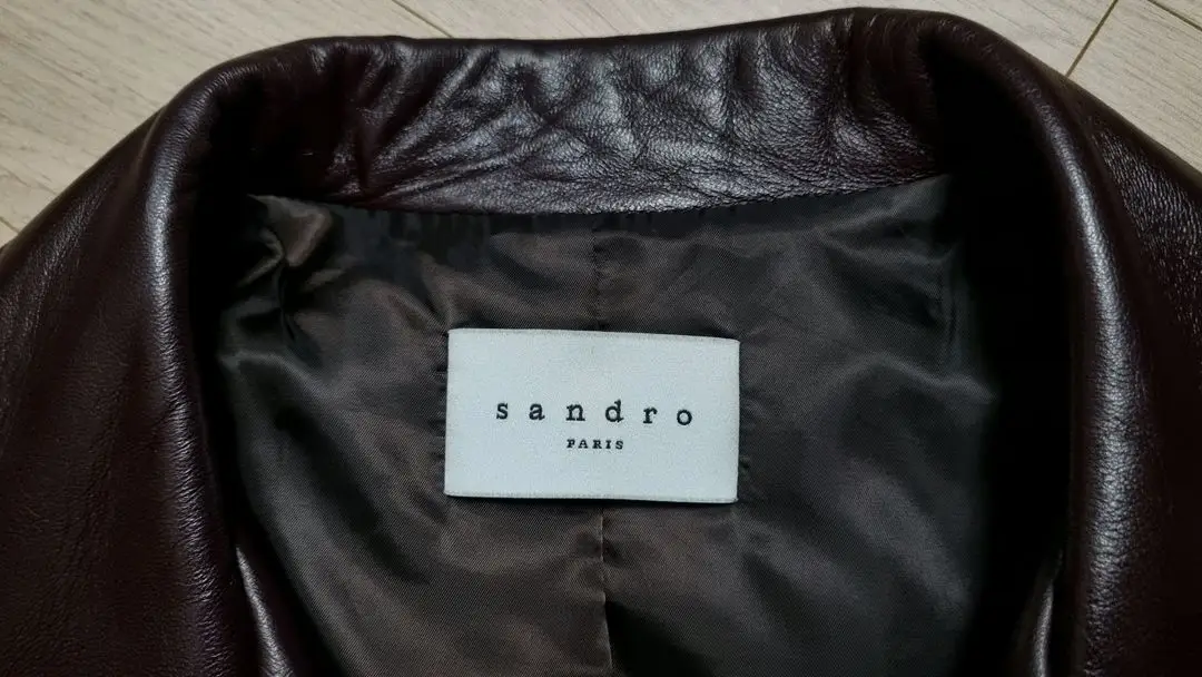[SANDRO] 산드로옴므 라이더 가죽 자켓 S (새상품) 이미지