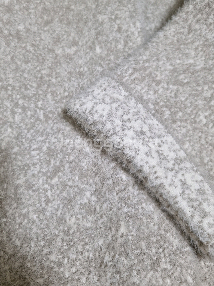 (새옷)압축울소재 후드 롱니트코트. 프리사이즈--3